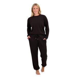 French Terry Jogger Lounge Set Women's 2-Piece Comfy Travel Sweatsuit